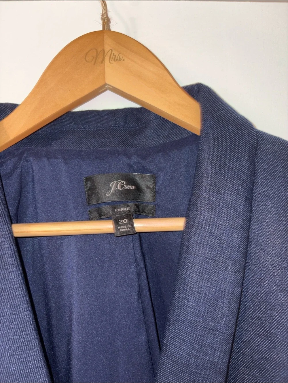 J. Crew Single-Button Park Blazer in Navy
